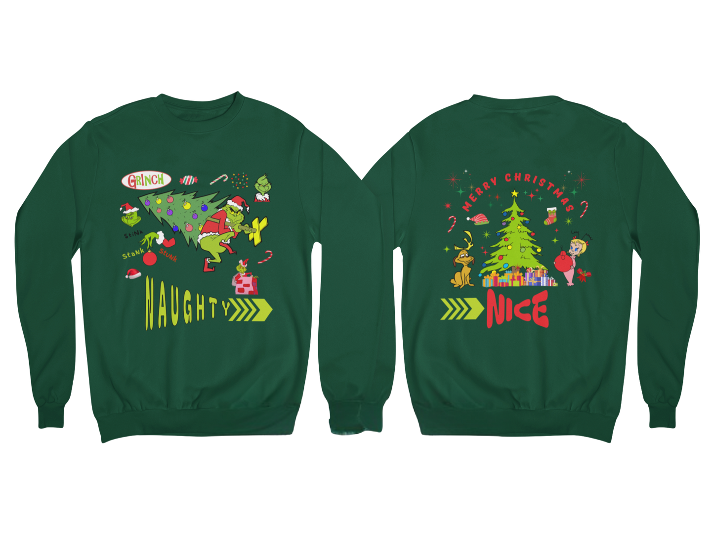 "NAUGHTY OR NICE, THE GRINCH" SIGNATURE HOLIDAY DESIGN