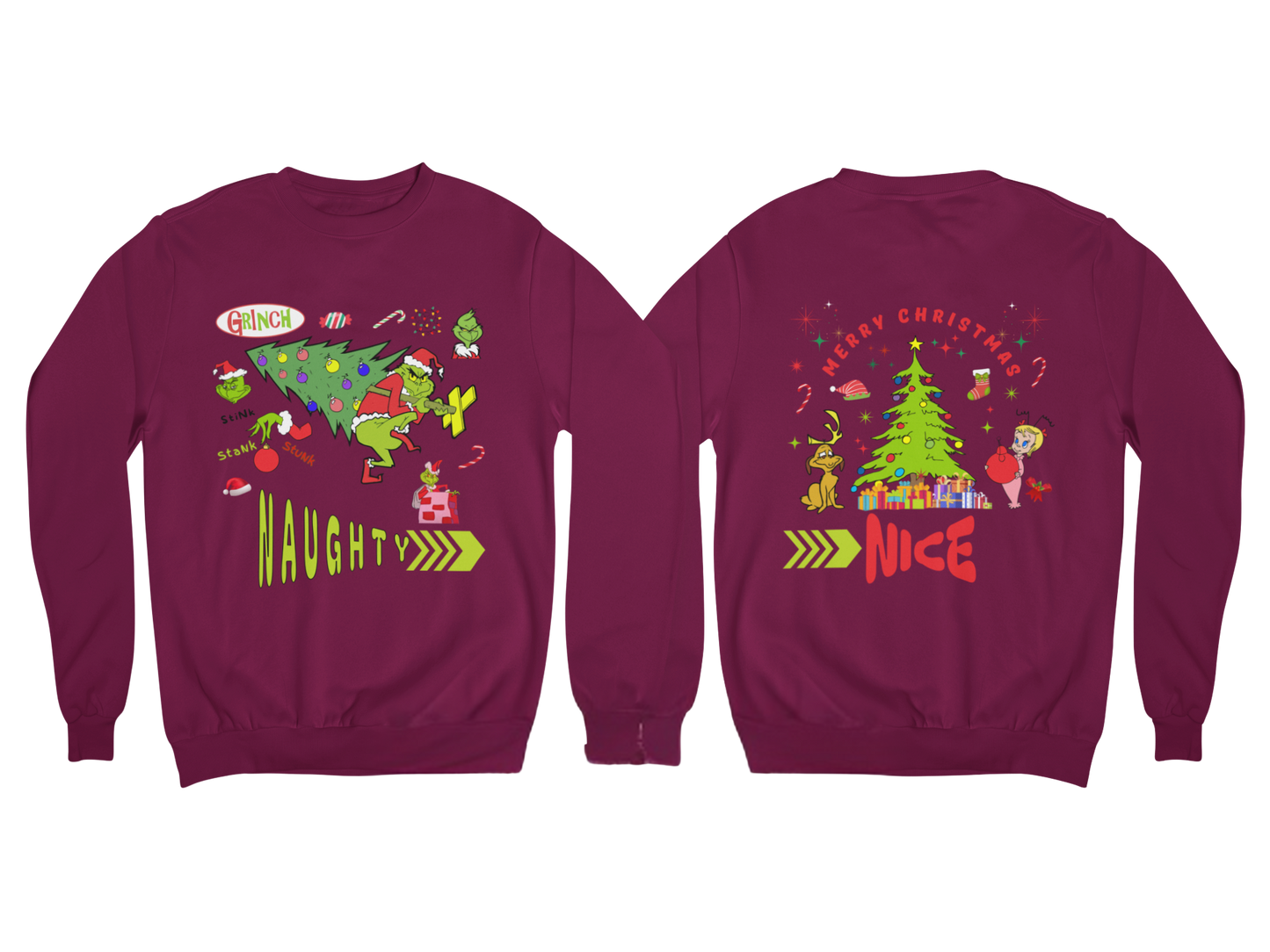 "NAUGHTY OR NICE, THE GRINCH" SIGNATURE HOLIDAY DESIGN