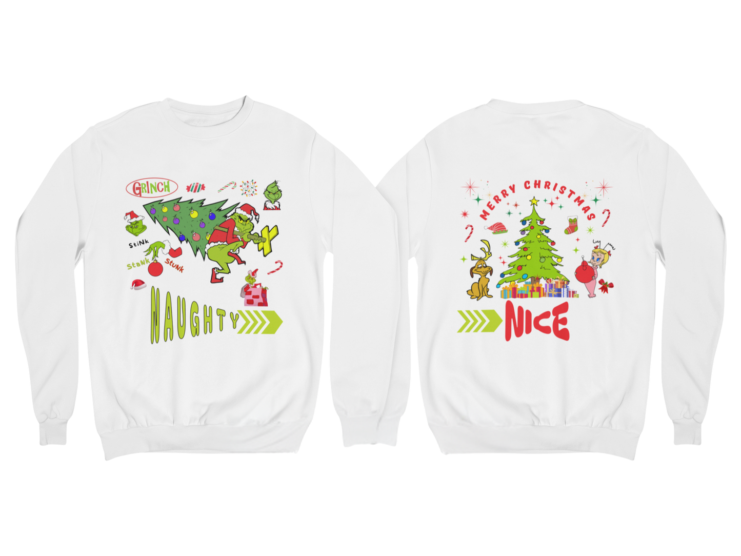 "NAUGHTY OR NICE, THE GRINCH" SIGNATURE HOLIDAY DESIGN