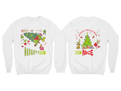 "NAUGHTY OR NICE, THE GRINCH" SIGNATURE HOLIDAY DESIGN
