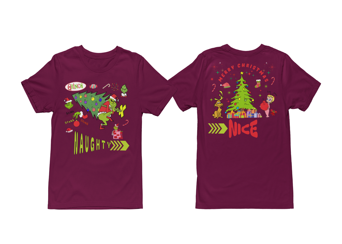 "NAUGHTY OR NICE, THE GRINCH" SIGNATURE HOLIDAY DESIGN