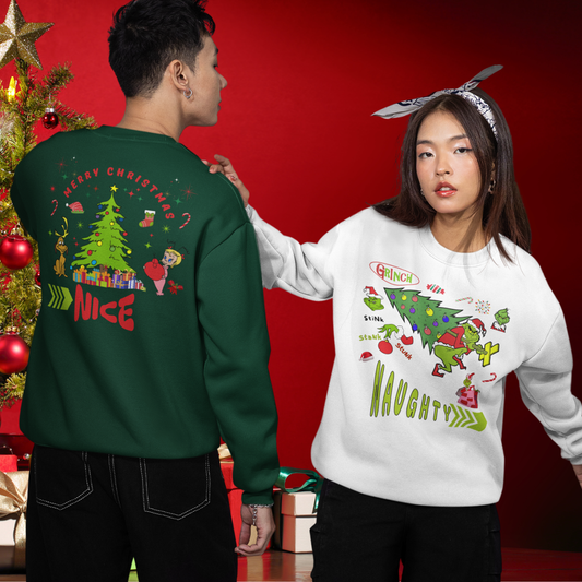 "NAUGHTY OR NICE, THE GRINCH" SIGNATURE HOLIDAY DESIGN