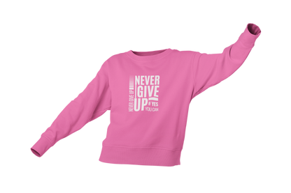 "NEVER GIVE UP" CUSTOM GRAPHIC DESIGN