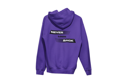 "NEVER LOOK BACK" CUSTOM DESIGN HOODIE