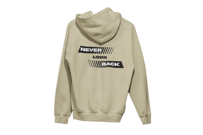 "NEVER LOOK BACK" CUSTOM DESIGN HOODIE