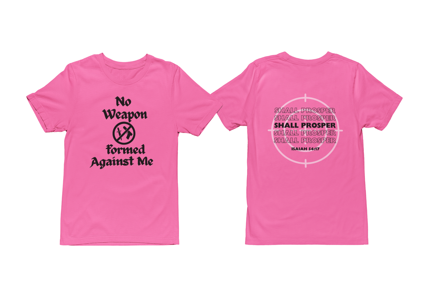 "NO WEAPON WILL PROSPER" SIGNATURE CUSTOM DESIGN (BLACK PRINT)