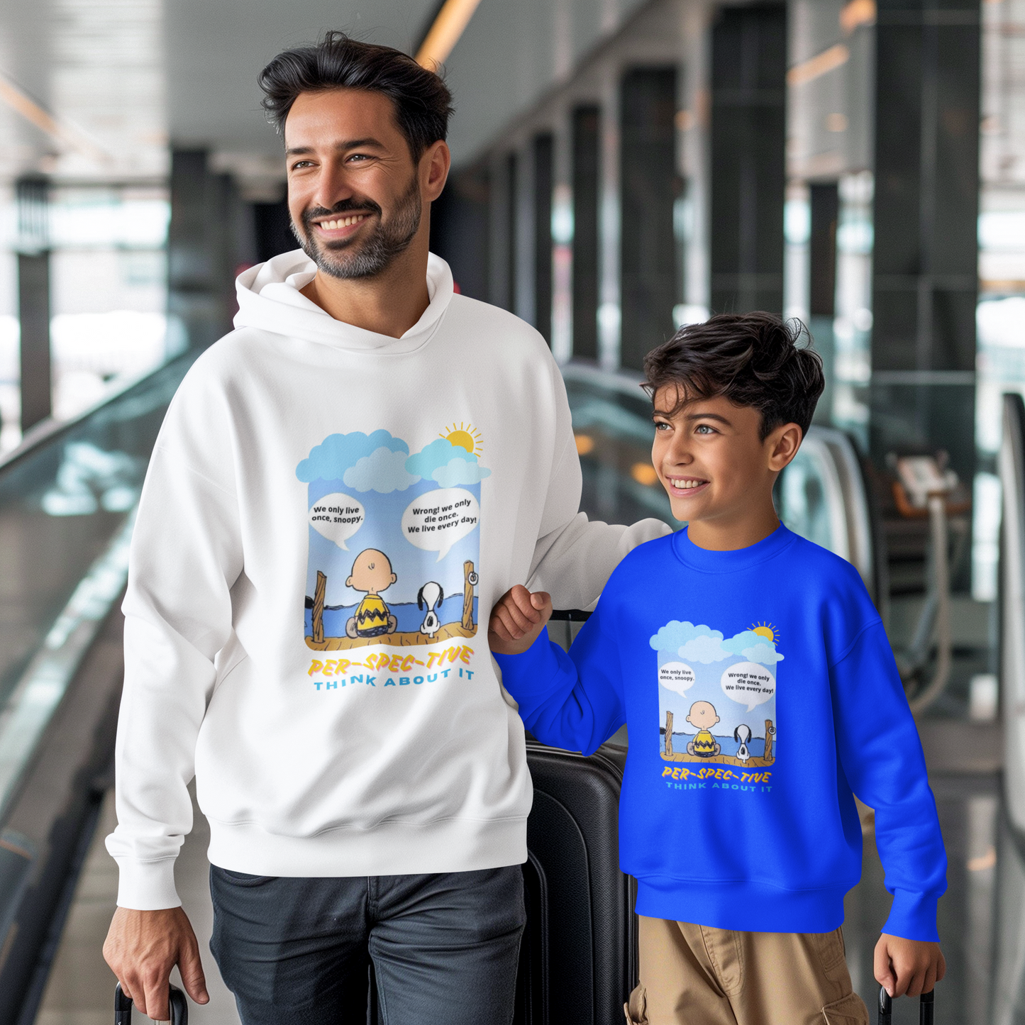 "PER-SPEC-TIVE" CUSTOM GRAPHIC SWEATSHIRT