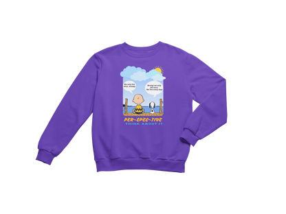 "PER-SPEC-TIVE" CUSTOM GRAPHIC SWEATSHIRT