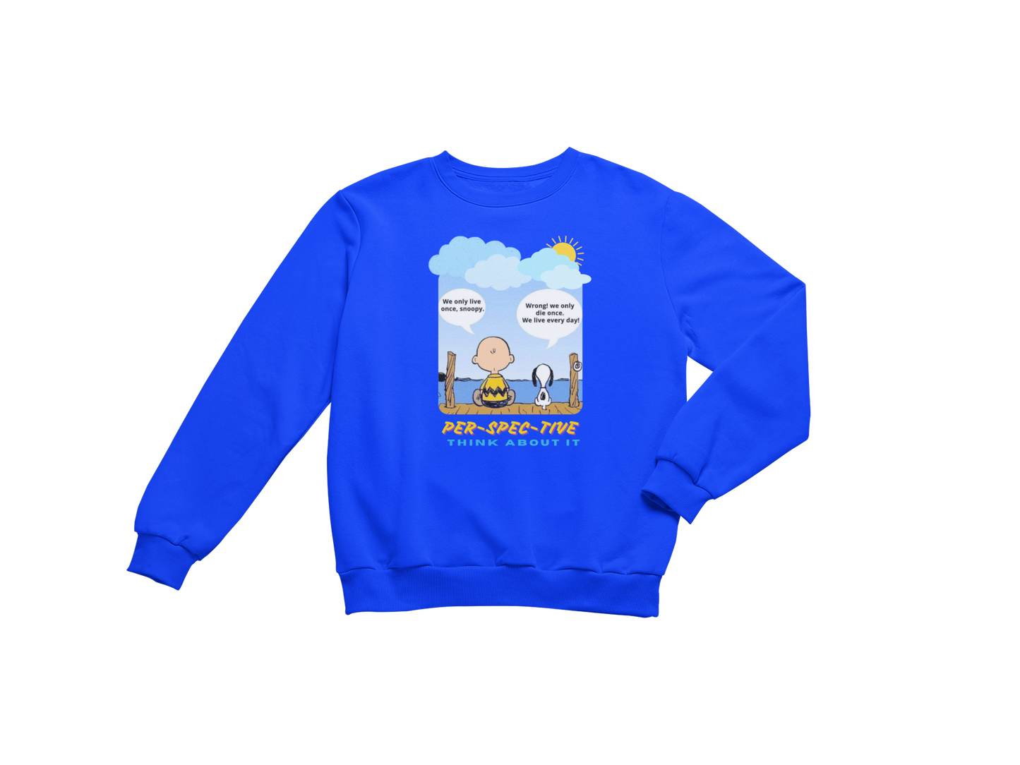 "PER-SPEC-TIVE" CUSTOM GRAPHIC SWEATSHIRT