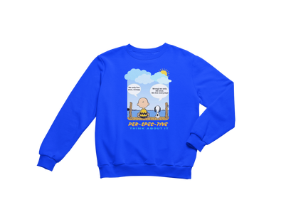 "PER-SPEC-TIVE" CUSTOM GRAPHIC SWEATSHIRT