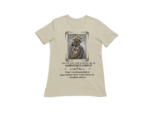 "THANK YOU FOR MAKING ME SO WONDERFULLY COMPLEX" PSALMS 139:14 T-SHIRT