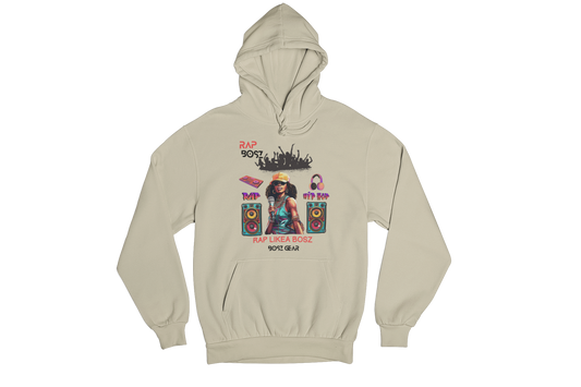 "RAP BOSZ - RAP LIKEA BOSZ" (FEMALE) (2) BOSZ GEAR HOODIE