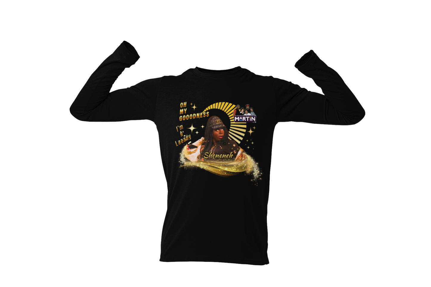 "MARTIN - SHENENEH, OH MY GOODDNESS" GRAPHIC LONG SLEEVE TEE