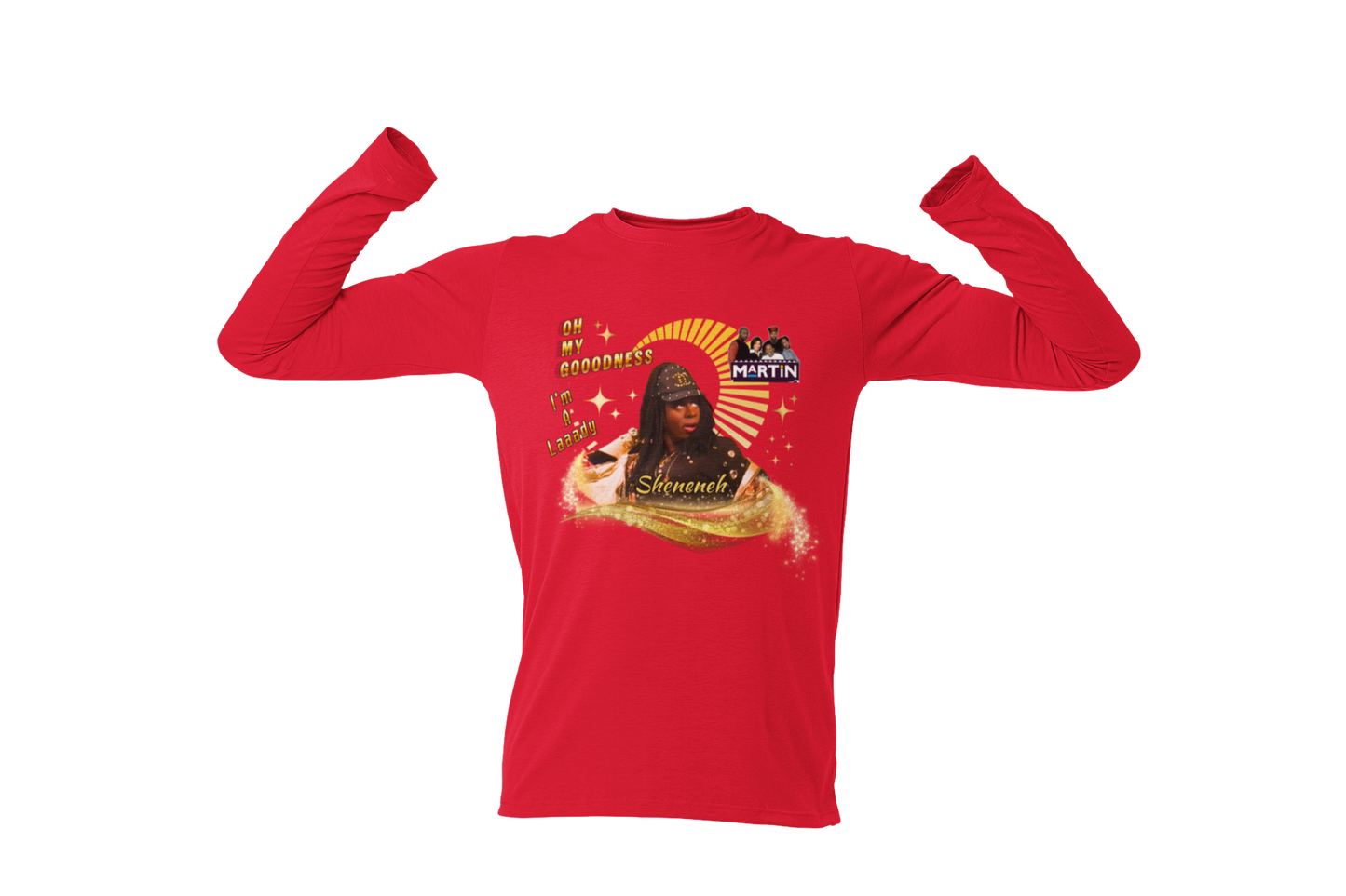 "MARTIN - SHENENEH, OH MY GOODDNESS" GRAPHIC LONG SLEEVE TEE