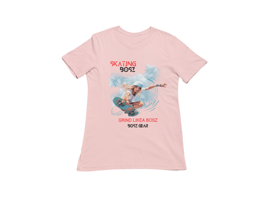 "SKATING BOSZ - GRIND LIKEA BOSZ" (GIRL 1) BOSZ GEAR T-SHIRT