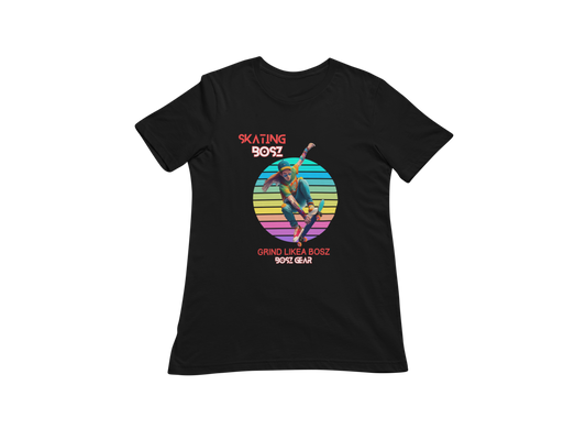 "SKATING BOSZ - GRIND LIKEA BOSZ" (DUDE 2) BOSZ GEAR T-SHIRT