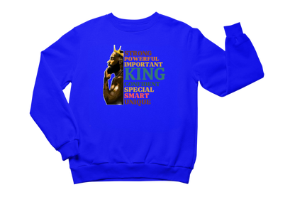 "BLACK KING STRONG - UNIQUE" CUSTOM GRAPHIC SWEATSHIRT