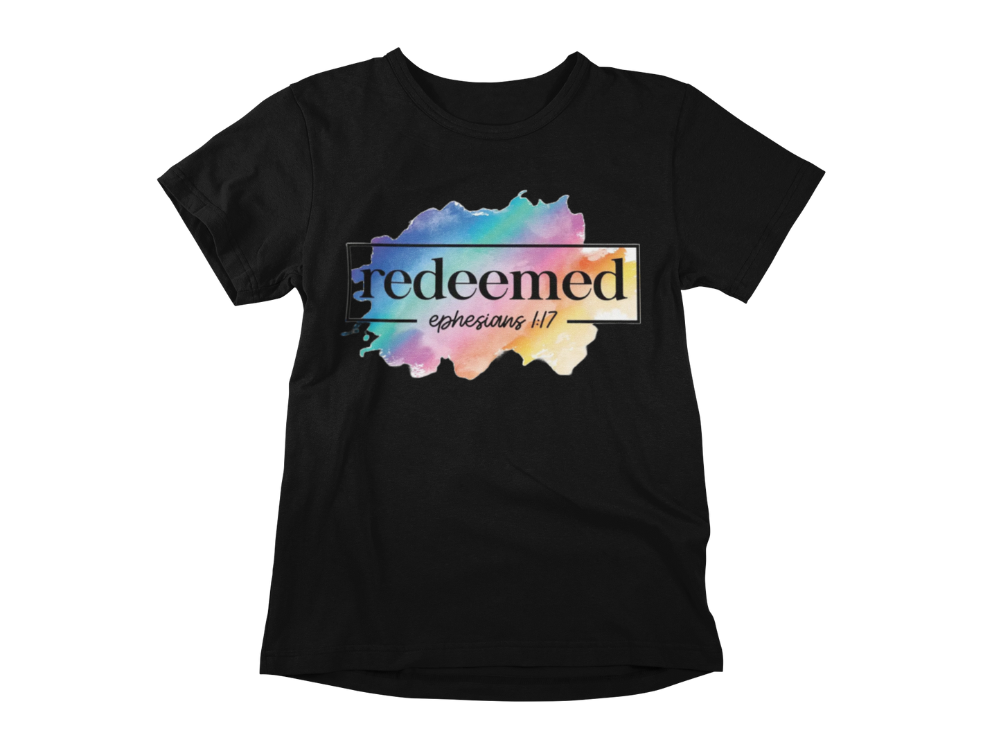 "REDEEMED" EPHESIANS 1:17 GRAPHIC PRINT