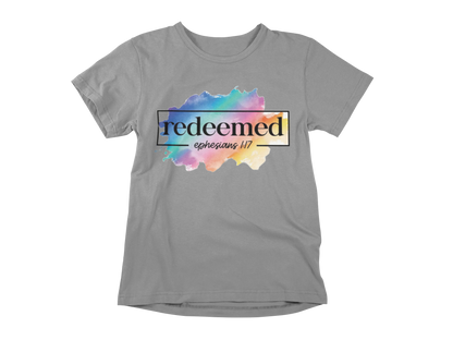 "REDEEMED" EPHESIANS 1:17 GRAPHIC PRINT