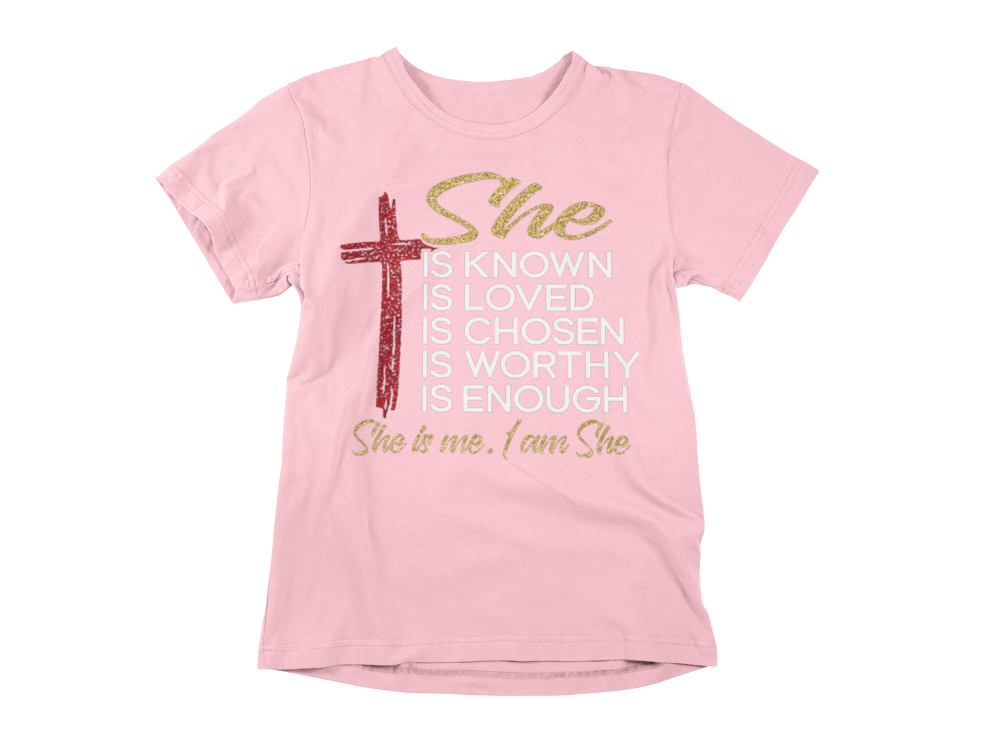 "SHE IS ME, I AM SHE" GRAPHIC PRINT