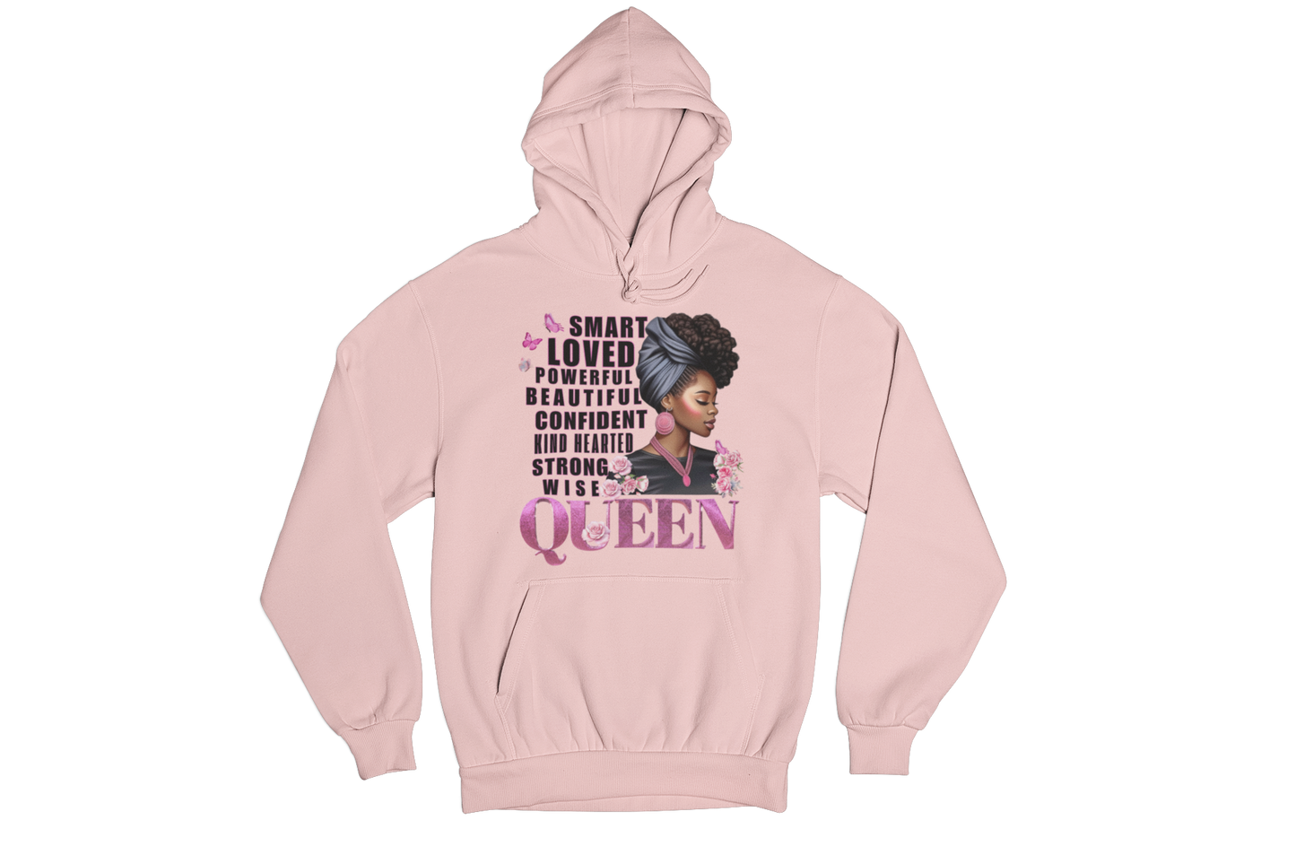 "THE ESSENSE OF A QUEEN " CUSTOM SIGNATURE HOODIE