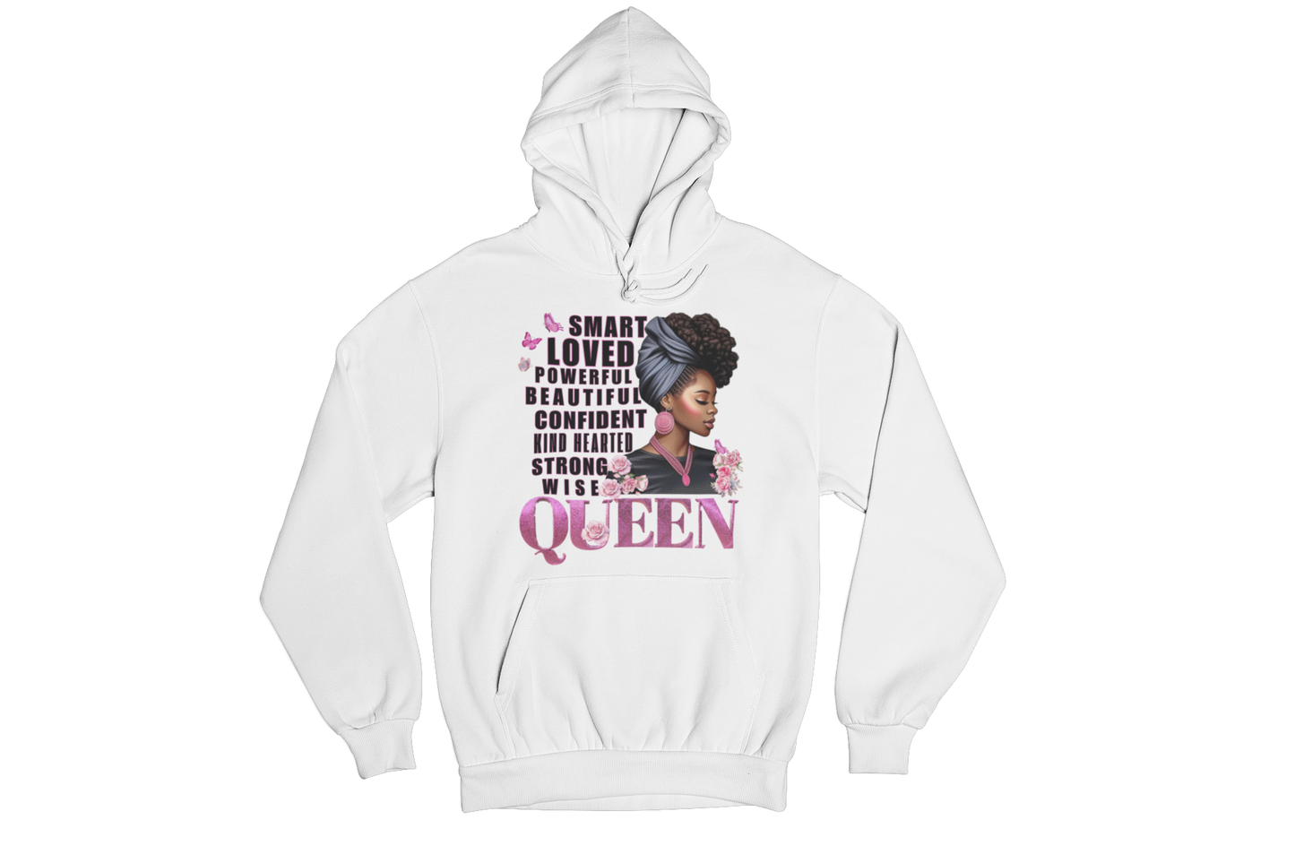 "THE ESSENSE OF A QUEEN " CUSTOM SIGNATURE HOODIE