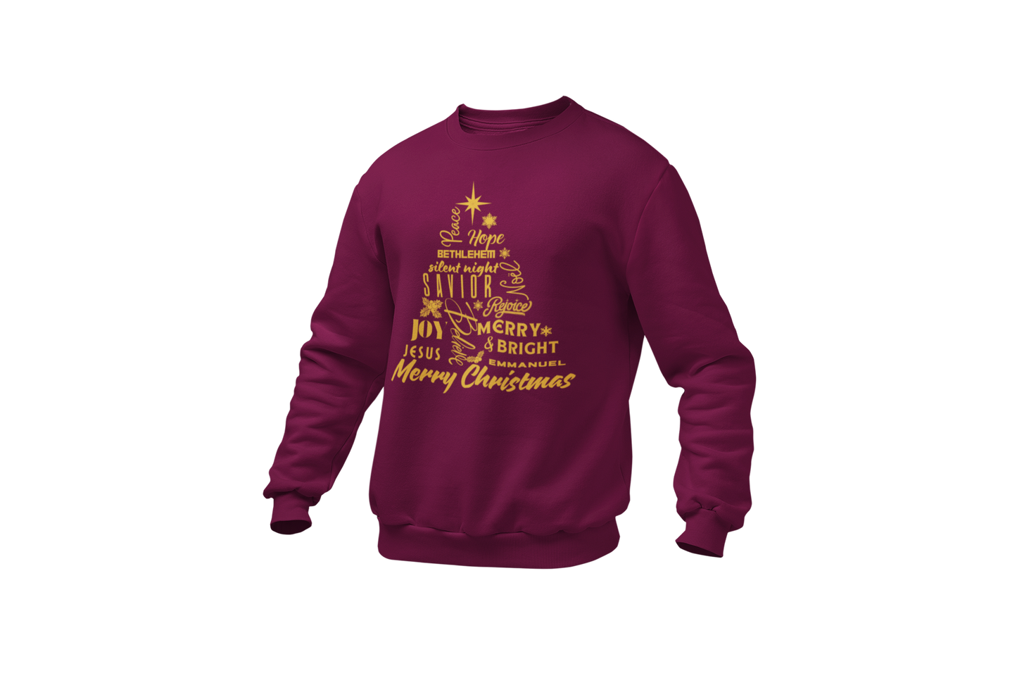 "THE MERRY WORDS OF CHRISTMAS TREE" SIGNATURE HOLIDAY DESIGN