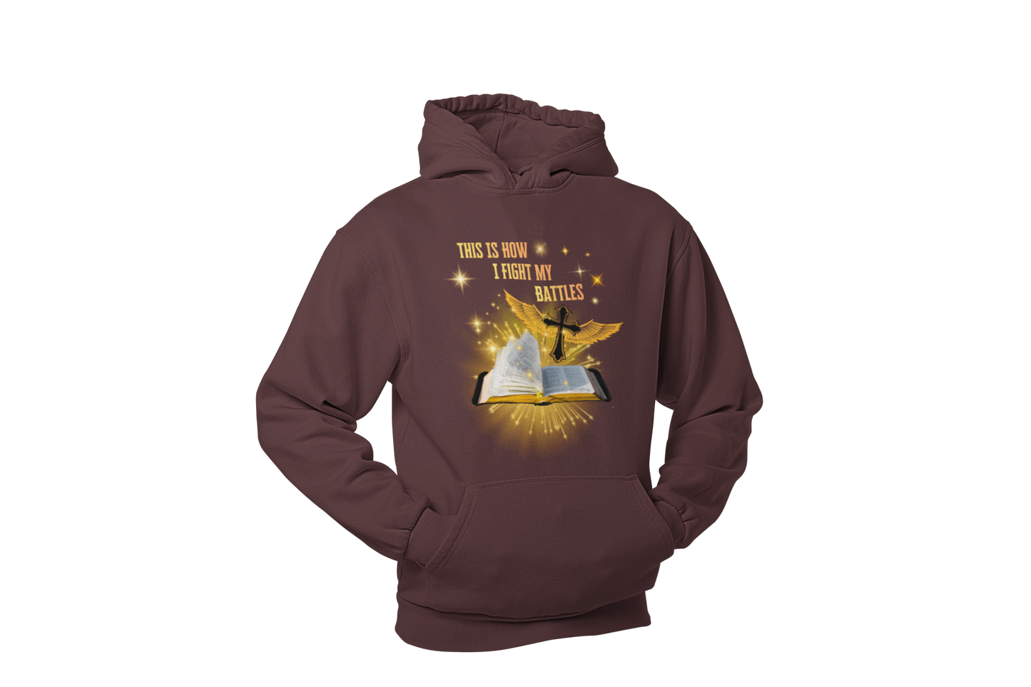 "THIS IS HOW I FIGHT MY BATTLES" CUSTOM GRAPHIC HOODIE