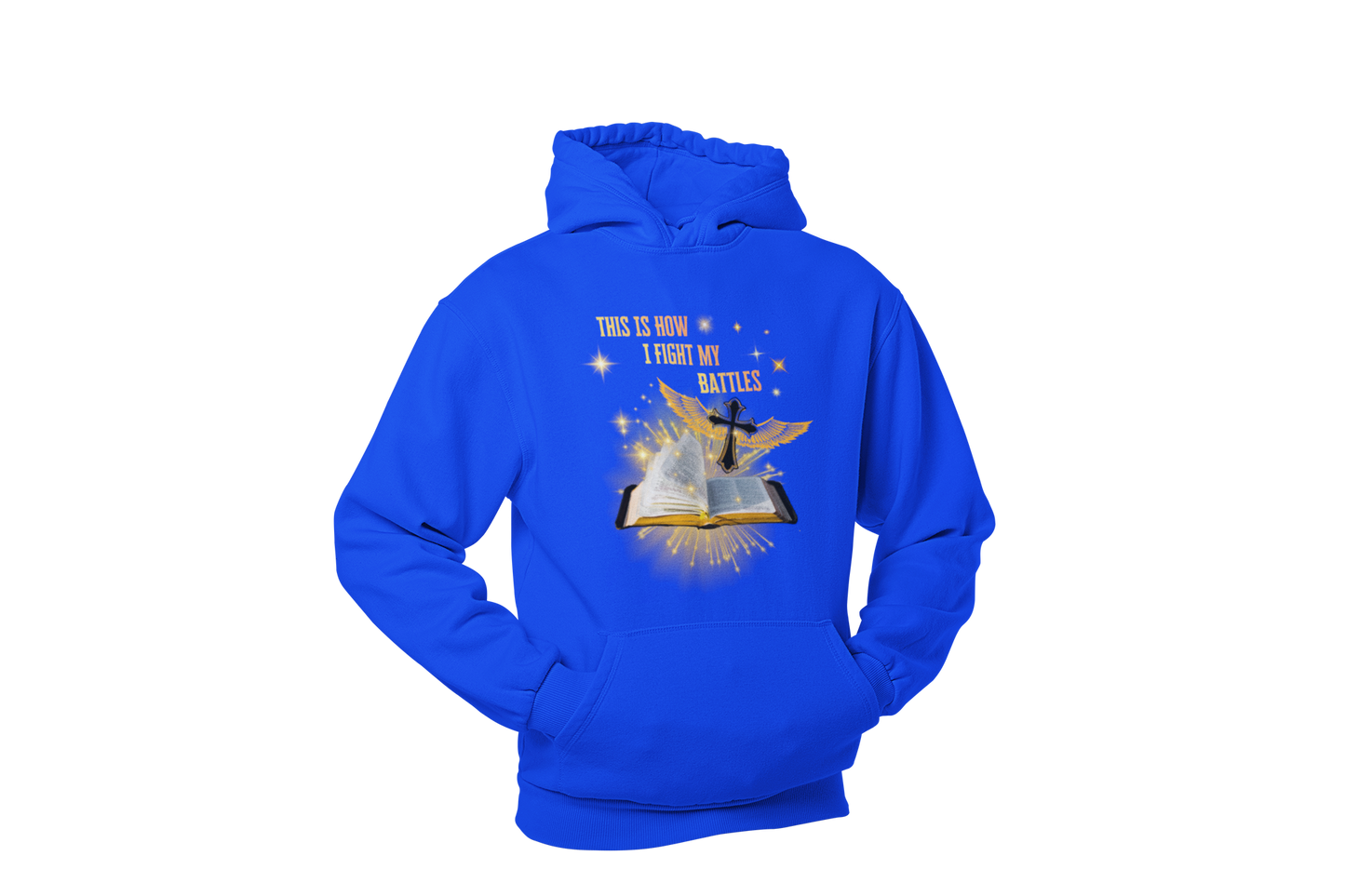 "THIS IS HOW I FIGHT MY BATTLES" CUSTOM GRAPHIC HOODIE