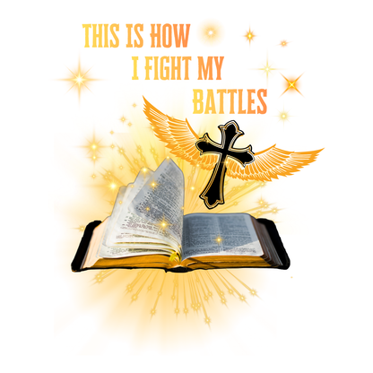 "THIS IS HOW I FIGHT MY BATTLES" CUSTOM GRAPHIC HOODIE