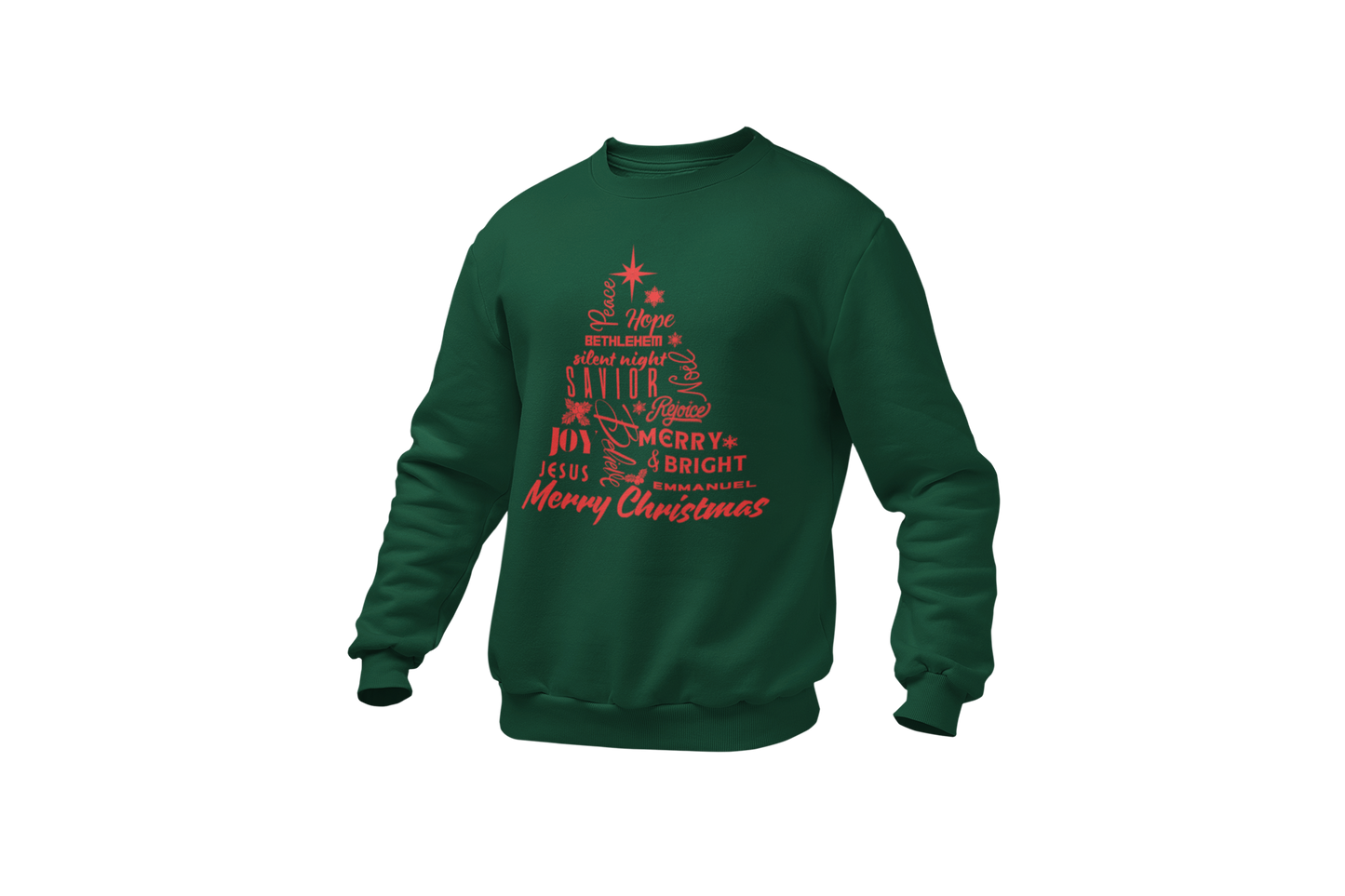 "THE MERRY WORDS OF CHRISTMAS TREE" SIGNATURE HOLIDAY DESIGN
