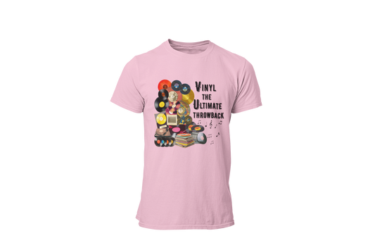 "VINYL THE ULTIMATE THROWBACK" CUSTOM DESIGN T-SHIRT