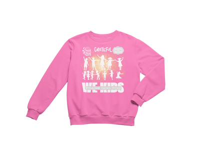 "WE KIDS PRAISE GOD TOO" CUSTOM GRAPHIC SWEATSHIRT (WHITE PRINT)